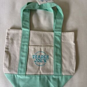 Mint mini pastel Trader Joe bag